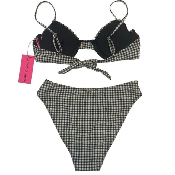Betsey Johnson Gingham Bathing Suit XL New - Picture 2 of 4